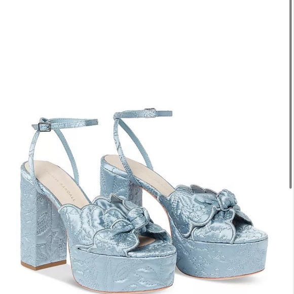 Loeffler Randall Shoes - Loeffler Randall Light blue Isabel QSAT Ankle Strap Platform Sandals - 7